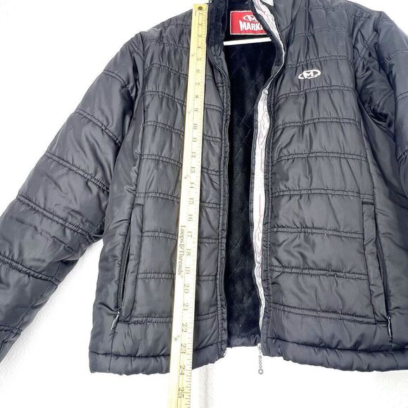 Marker Womens Black Puffer Jacket Ski Coat winter Size Large 100% Polyester - Picture 5 of 13